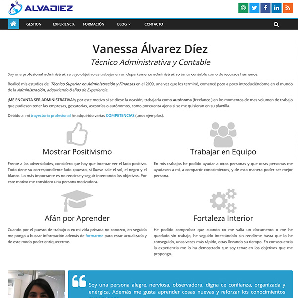 AlvaDiez, Asesoría Online
