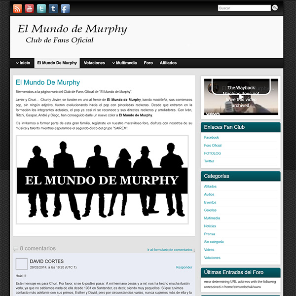 Club de Fans - El Mundo de Murphy